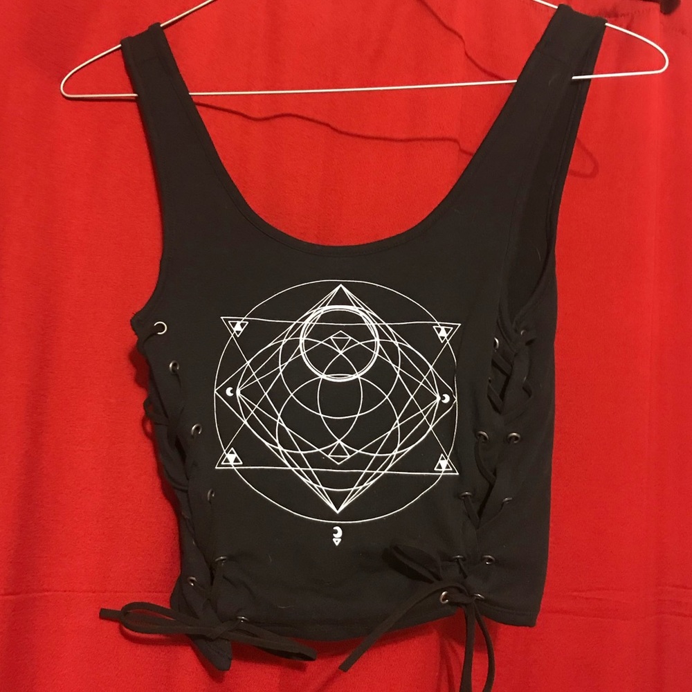 Black crop top
